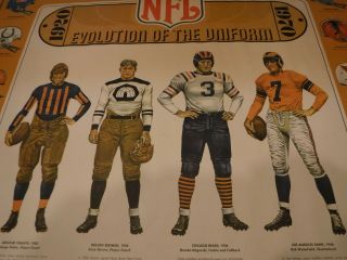 1970 GENERAL TIRE NFL PLAYERS POSTER DECATER HALAS DELUTH NEVERS HORNUNG TITTLE 2