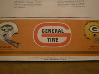 1970 GENERAL TIRE NFL PLAYERS POSTER DECATER HALAS DELUTH NEVERS HORNUNG TITTLE 4