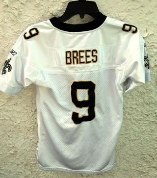 Drew Brees Orleans Saints Superbowl Jersey Reebok Youth Small Sewned