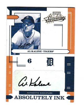 2004 Playoff Absolute Memorabilia Al Kaline Autograph Absolutely Ink 002/100