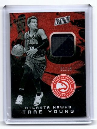 2019 Panini National Silver Pack Trae Young Rc Patch Rapture Ssp /15