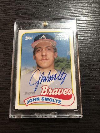 John Smoltz 2018 Topps Archives Rookie History Auto Autograph Braves /150