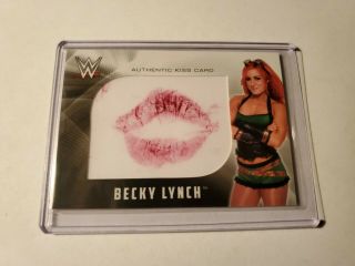 2017 Topps Wwe Becky Lynch Kiss Card Relic 99/99 The Man