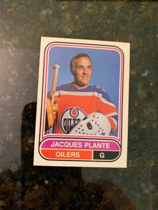1975 - 76 O - Pee - Chee Wha Hockey 34 Jacques Plante.  Nrmt