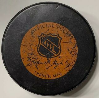 1990 41st NHL All Star Pittsburgh Penguins Civic Arena Game Puck 2