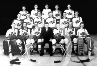 1957 - 58 Whl Edmonton Flyers Reprint Hockey Team Photo