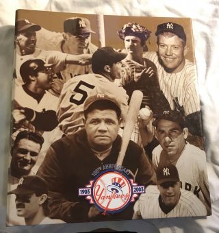 Mlb York Yankees 100th Anniversary Nathans Binder Ruth,  Jeter,  Dimaggio