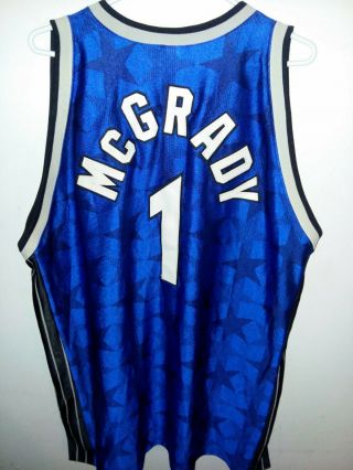 Authentic Champion Orlando Magic Tracy Mcgrady Stars Nba Jersey Sz 52