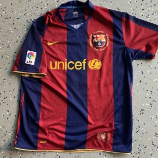 Barcelona Nike Jersey Ronaldinho 2007 2008 Shirt Camiseta Brazil Xl.