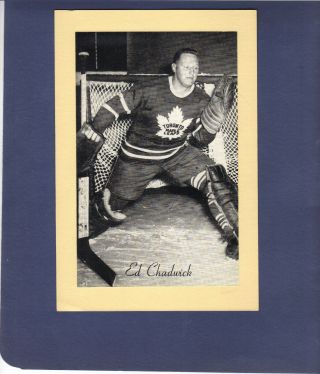 1944 - 63 Beehive Group Ii Photos 389 Ed Chadwick Toronto Maple Leafs
