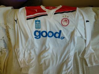 Olympiakos Piraeus Longsleeve T Shirt 2010 - 11 Greek Football Hellas Not Superlea