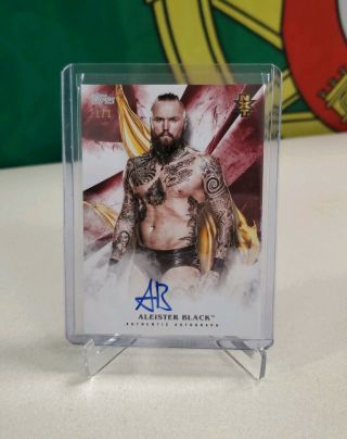 2019 Topps Wwe Undisputed Aleister Black Autograph Auto Red Parallel 1/1 1 Of 1