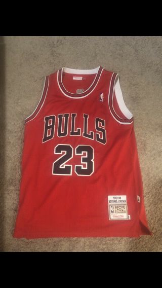 Michael Jordan Mitchell & Ness 97 98 Bulls Jersey Size 40 M Mens