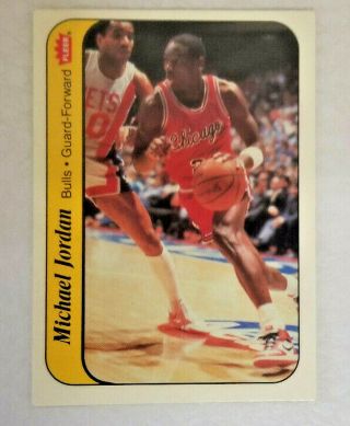 1986 - 87 Fleer Basketball Complete 50/50 Set 1 - 132,  Stickers W Authentic Jordan