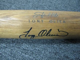 Vintage Louisville Slugger Wood Bat - Tony Oliva Autograph