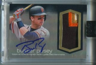 2018 Buster Posey Topps Dynasty Auto Patch Autograph 5/10 San Francisco Giants