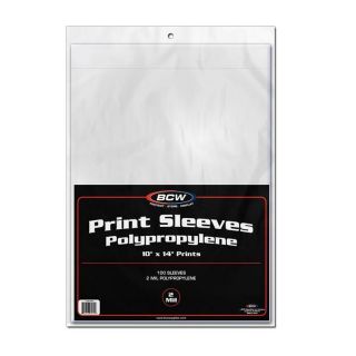 1 Pack Of 100 Bcw 10 X 14 Photo Print Storage Sleeves Protection