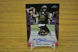 2018 Leaf Metal Us All American Trevor Lawrence - Red Base /5 Auto