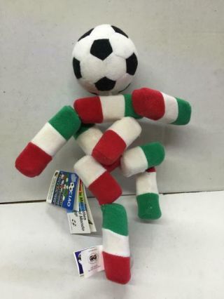 Official Soccer Mascotte Italy Italia 90 Ciao 10 " Plush Doll,  1990