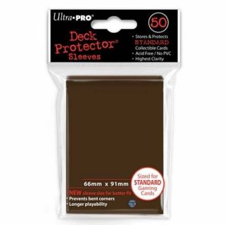 600 12pk Ultra Pro Deck Protector Card Sleeves Magic Pokemon Standard Brown