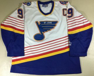 Vintage St.  Louis Blue Wayne Gretzky 99 Hockey Nhl Starter Jersey Sizexl