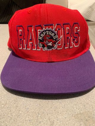 Toronto Raptors Nba Adidas Vintage Snapback Retro 2 - Tone Cap Hat