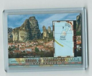 2019 Ud Goodwin Champion World Traveler Meteora Greece Map Relic