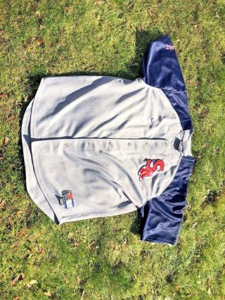 Men ' s Vintage Nike MLB Boston Red Sox Johnny Damon 18 Jersey Grey U5BLM P681 2