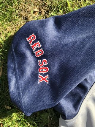 Men ' s Vintage Nike MLB Boston Red Sox Johnny Damon 18 Jersey Grey U5BLM P681 7