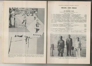 1933 BOOKLET - SPALDING ' S ATHLETIC ALMANAC - OLYMPIC GAMES - WORLD RECORDS 6