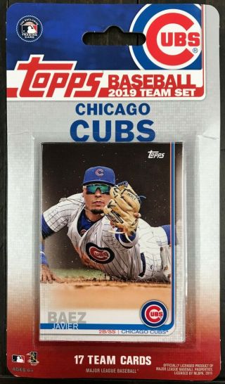 2019 Topps Factory Team Set - 17 Cards - Chicago Cubs