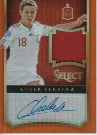 2015/16 Panini Spectra Soccer - Ander Herrera Jersey Auto Card 1/100