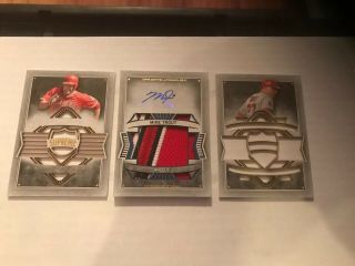 2015 Topps Supreme Mike Trout Game Patch Auto Booklet 6/10 Ssp Angels