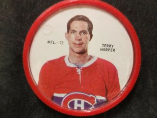 1968 - 69 Shirriff Hockey Coin Terry Harper Mtl - 12