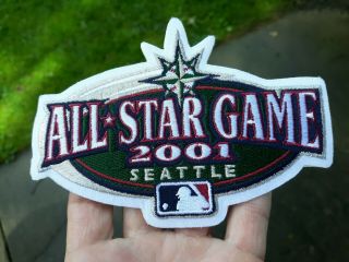 2001 All Star Game Baseball Sleeve Patch For Uniform Seattle Team Sourced