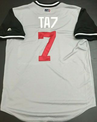 Tim Anderson Chicago White Sox " Ta7 " Gray Players Weekend Jersey Size M - Nwt