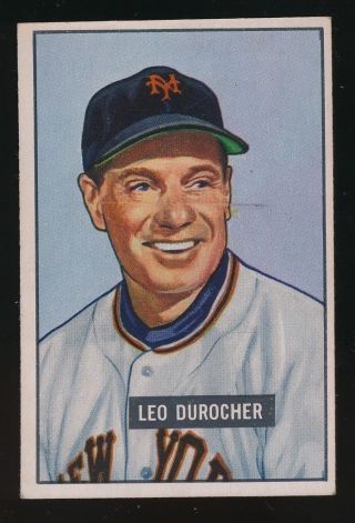 1951 Bowman Leo Durocher Ex York Giants 233