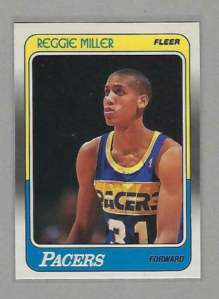 1988 - 89 Fleer,  Reggie Miller,  [rookie] Indiana Pacers - Nm/mt