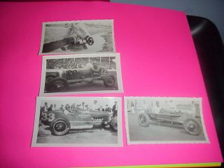 4 Vintage Race Car Photo 1942 0f 1932 Milwalkee Photo Rest Of Photo