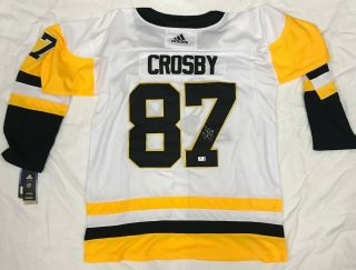 Sidney Crosby Autographed 87 Pittsburgh Penguins White Signed Jersey