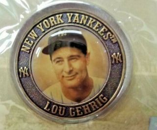 Baseball Lou Gehrig Ny Yankees The Immortals 2005 Medallion Collectible Last One