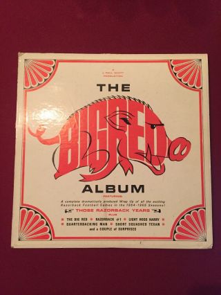 Collectors Arkansas Razorback Big Red Album Season 1964 - 1965
