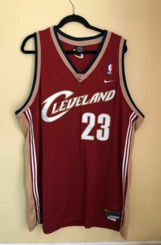 Cleveland Cavaliers Lebron James Nba Basketball Nike Jersey Size 2xl / Length,  2
