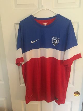 Nike Authentic Usa Soccer Jersey 2014 World Cup Dri - Fit Size Xxl