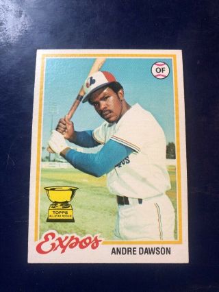 1978 Topps 72 Andre Dawson Rookie Trophy 