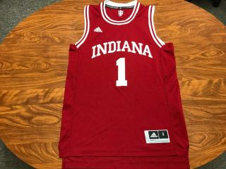 Mens Authentic 2013 Adidas Indiana Hoosiers Red Basketball Jersey Size Small
