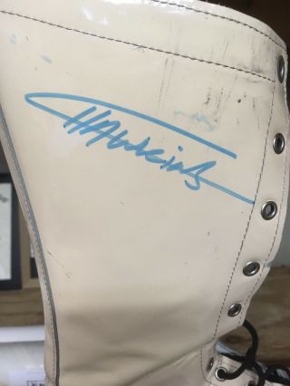 WWE Curt Hawkins autographed ring worn wrestling boots 7