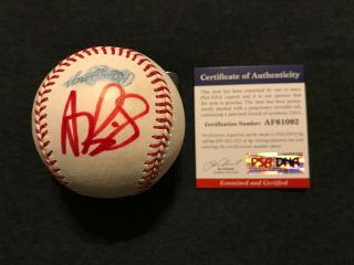 Albert Pujols Autographed Autograph Auto Signed Omlb Cardinals Angels Psa/dna