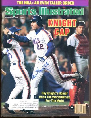 Ray Knight Signed 1986 Sports Illustrated Autographed 11/3/86 Ws Mets 40225