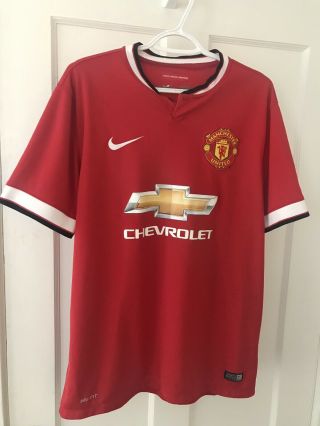 Nike Manchester United Epl Soccer Jersey Large Authentic
